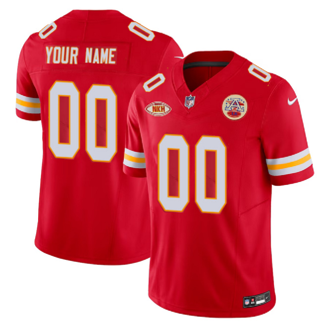 Men's Kansas City Chiefs Active Player Custom Red 2023 F.U.S.E. Vapor Untouchable Alternate Limited Football Stitched Jersey
